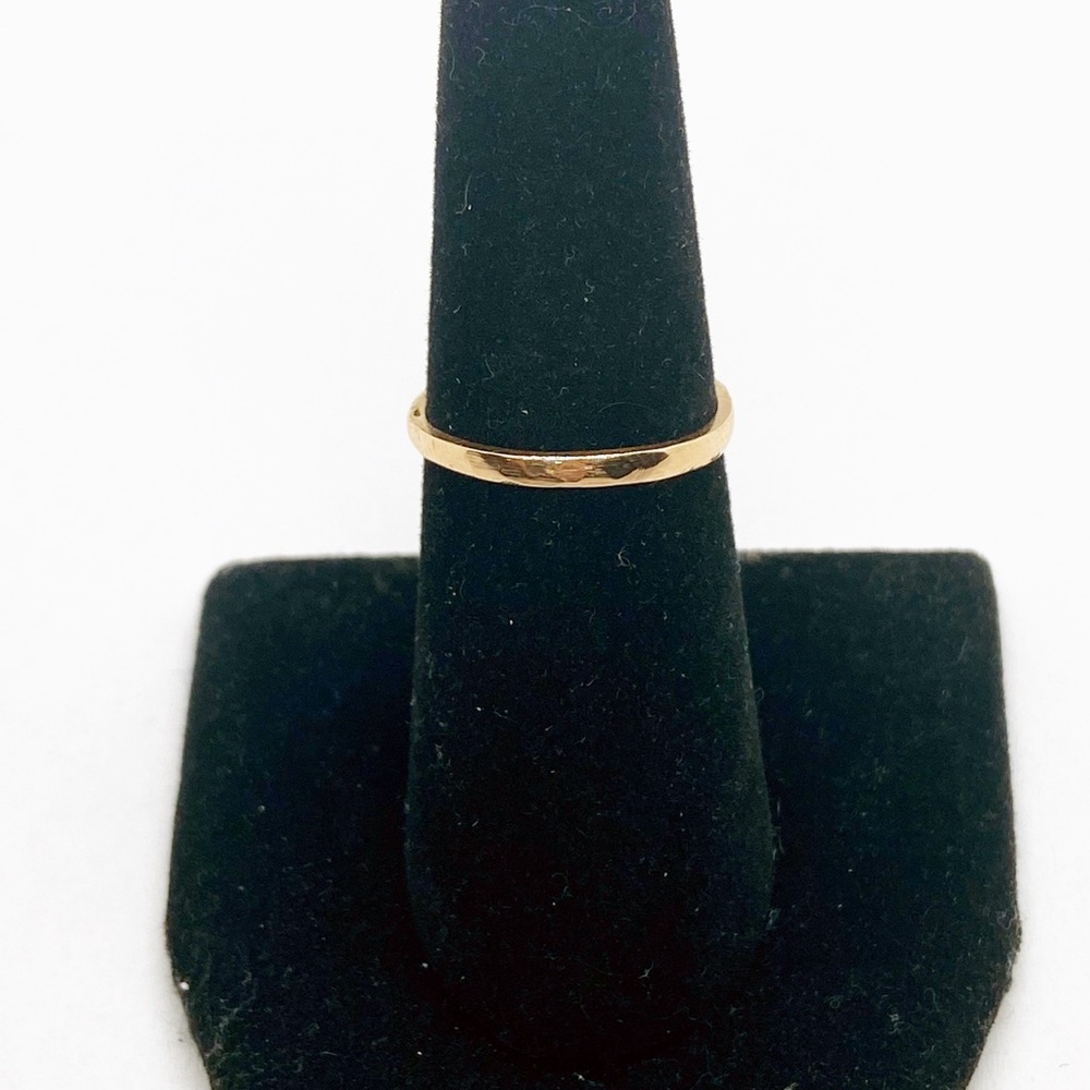 14K Gold Faceted Ring